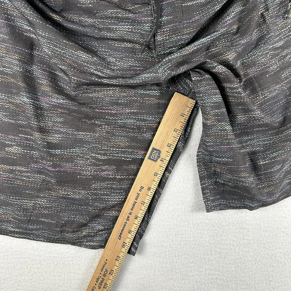 Lululemon Board Shorts Mens 38 Current State Stripe Swim Trunks Zip Pocket